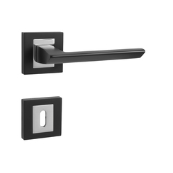 Klika na dveře MP - JASPER - HR BS/OC - Černá matná / chrom lesklý