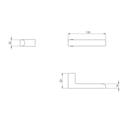 Klika na dveře VM - BAAR OGS - Bronz matný (21)
