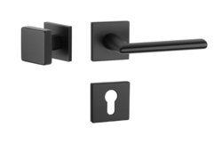 Klika na dveře AT - PRIMULA - HR 7S BS - Černá matná