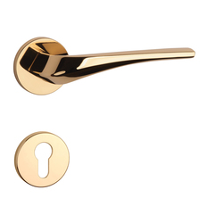 Klika na dveře AS - DALIA - R 7S OLV - Mosaz leštěná lakovaná