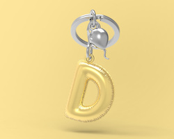 MTM10D MTM - KLÍČENKA - Písmeno D
