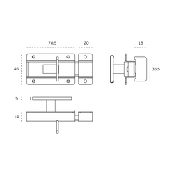 JNF - ZÁMEK IN.17.616 BN - Broušená nerez