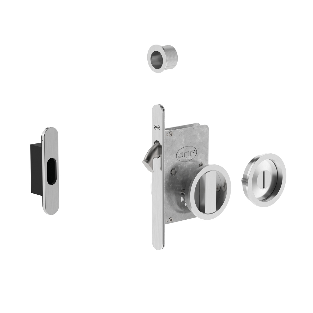 JNF - WC set IN.20.937 - kulatý BN - Broušená nerez