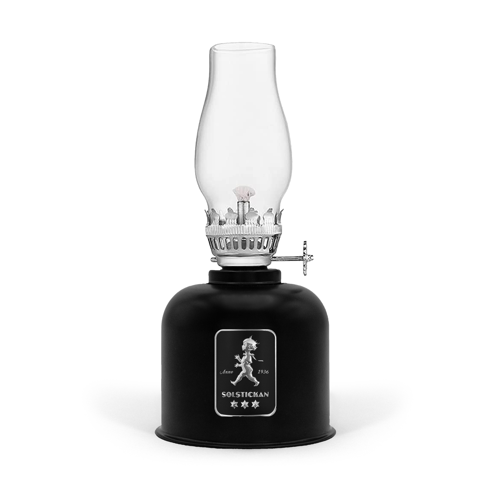 SN - OLEJOVÁ LAMPA Černá lesklá / stříbrný lesklý emblém