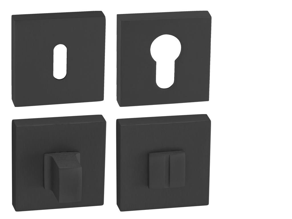 Rozeta ke klice FO - ROZETA - HR BS - Černá matná