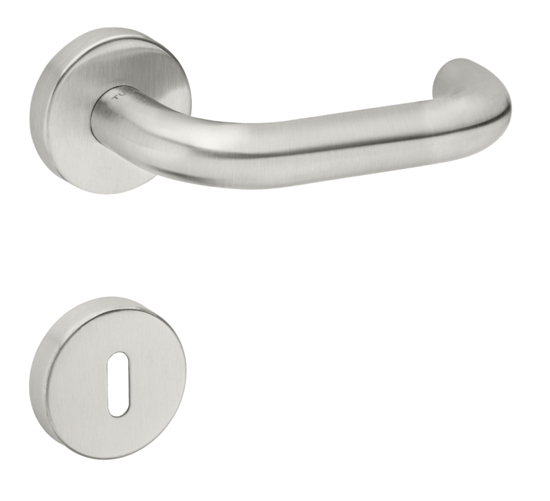 Klika na dveře TI - COSLAN - R 2000 BN - Broušená nerez (16)