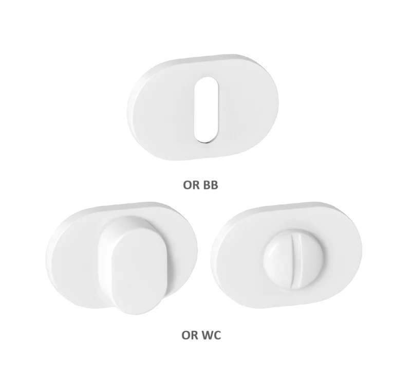 Rozeta ke klice MPK - ROZETA IMPRESSA - OR WS - Bílá matná