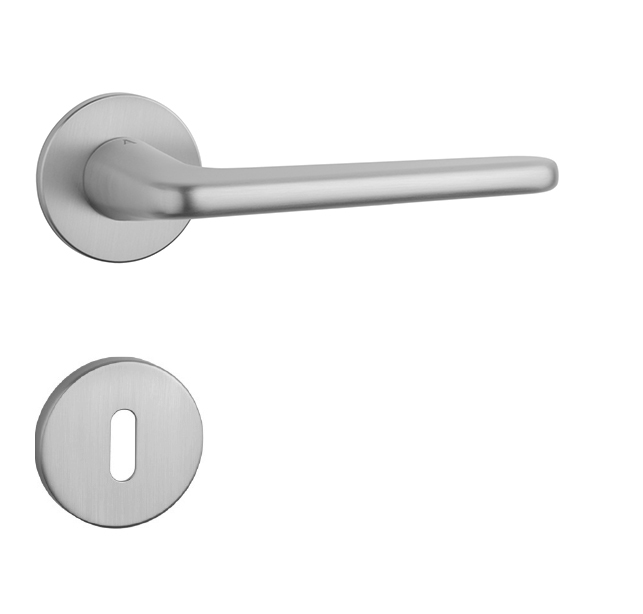 Klika na dveře AS - LIRA - R 5S OCS - Chrom broušený