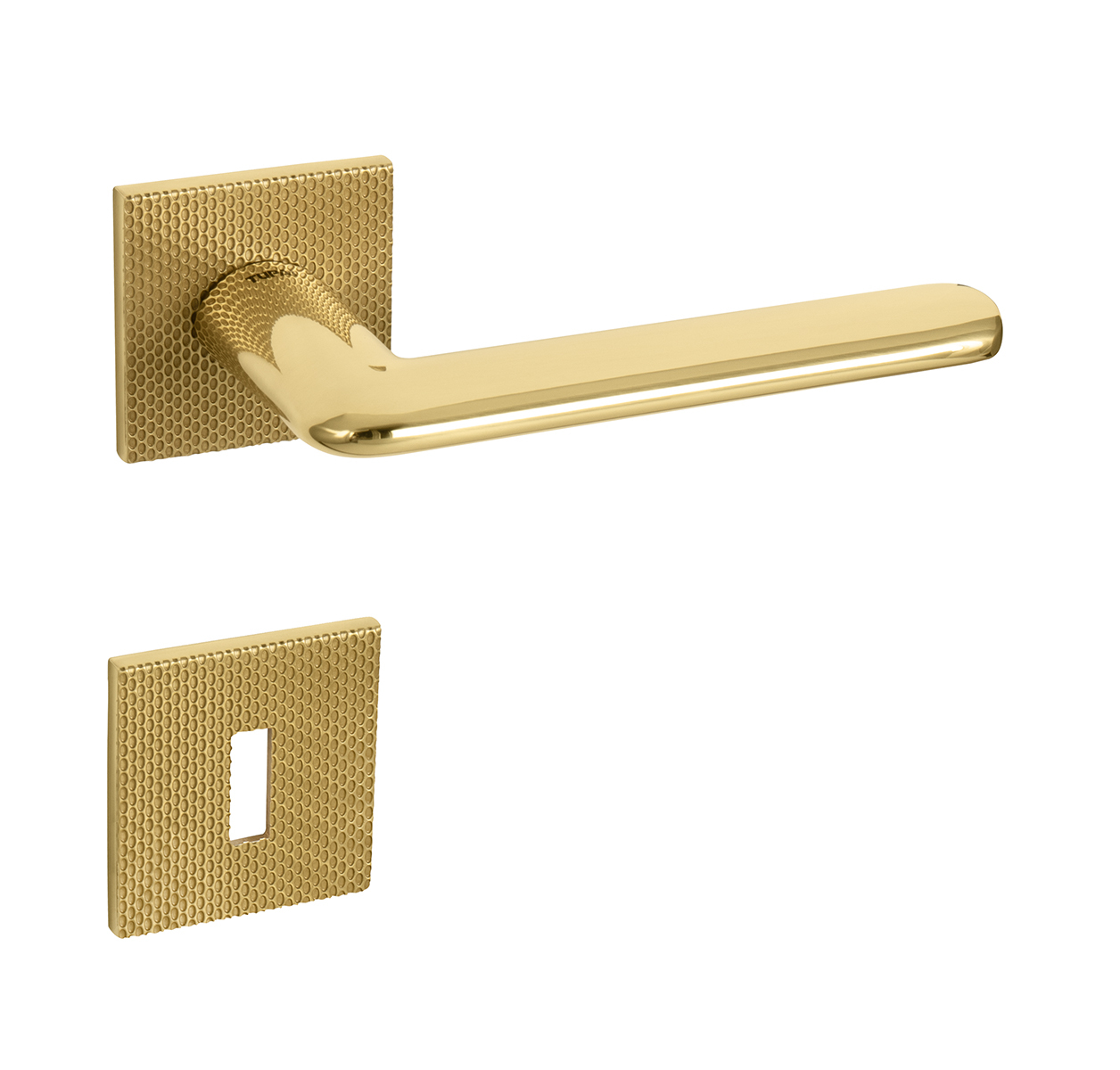 Klika na dveře TI - ELIPTICA - HR 4165 5SQ T2 OLV - Mosaz leštěná lakovaná (33)