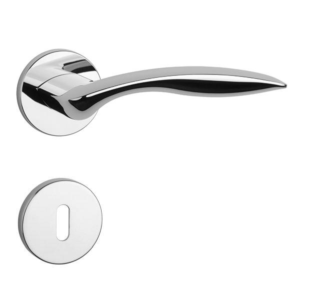 Klika na dveře AS - ROBINIA - R 7S OC - Chrom lesklý