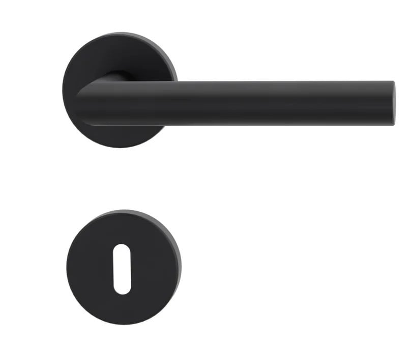 Klika na dveře GK - LUCIA - R Grafit černá (78)