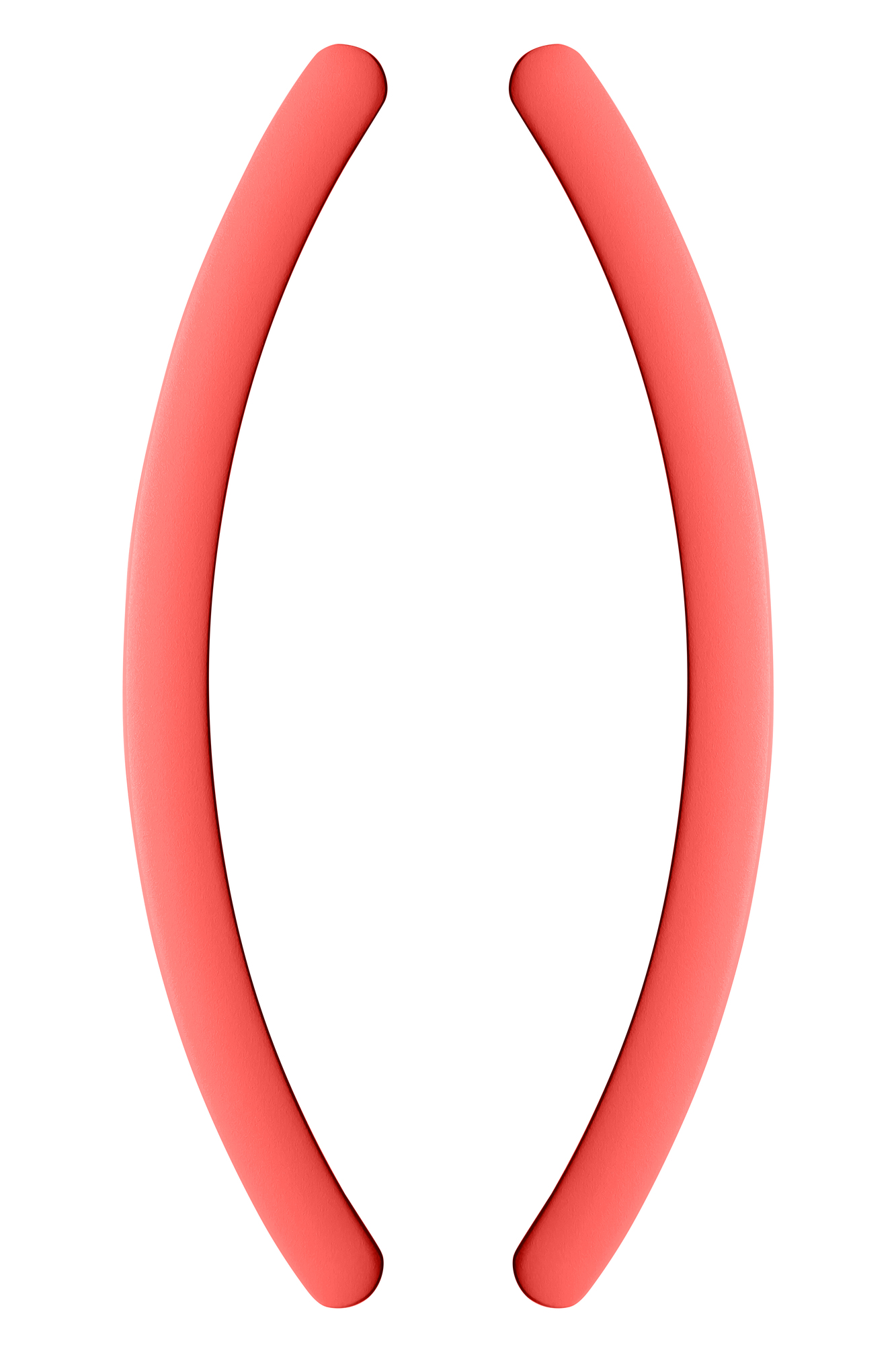 CB - MADLO NA POSUVNÉ DVEŘE ONE - pár Červená matná (C07)