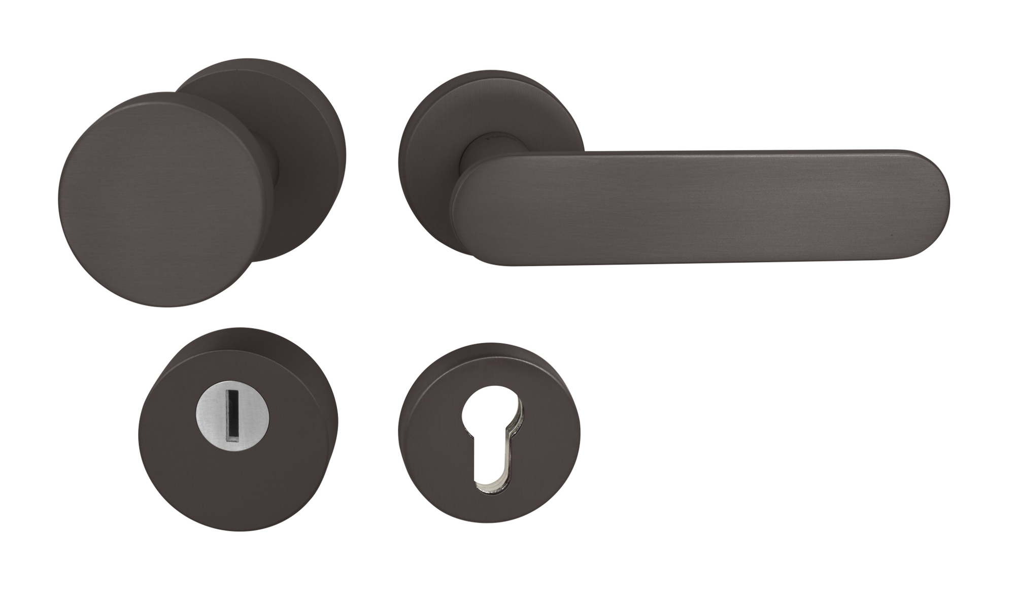 Bezpečnostní kování TI - CUBO/NELA - R T - Titan (141)