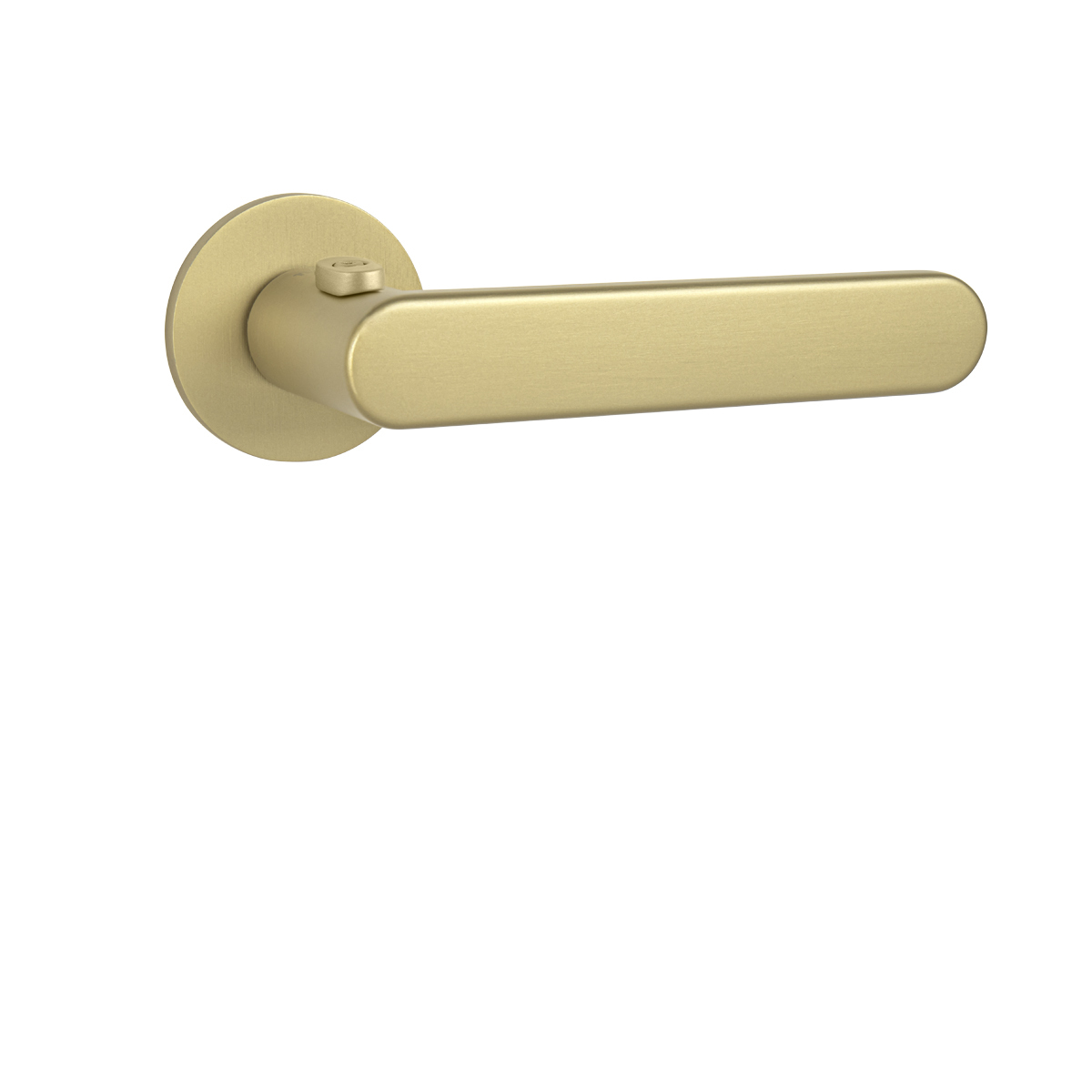 Klika na dveře TI - ROUND - R 7S 3957 s uzamykáním, 38-45 mm OLM - Zlatá matná (208)