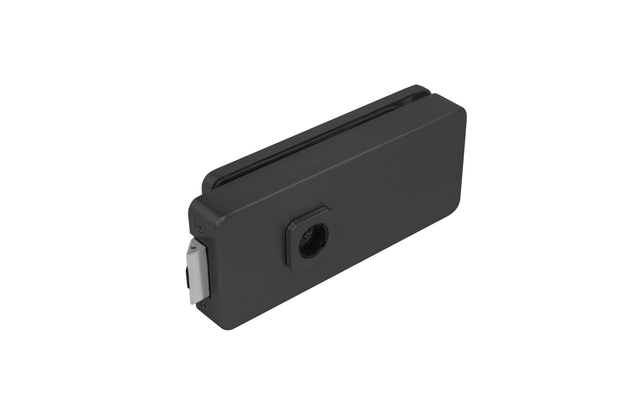 MP - UNIQUE R8 - ZÁMEK na skleněné dveře - bez otvoru přední BS - Černá matná