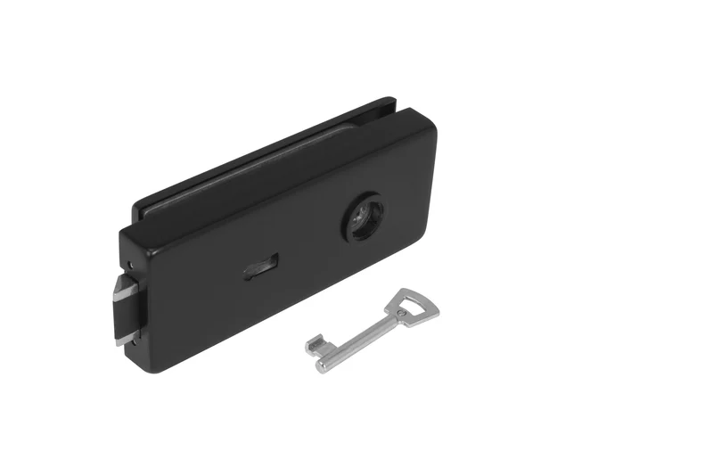 TI - Zámek na skleněné dveře BS - Černá matná (153)