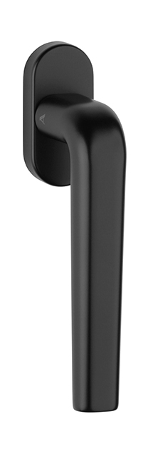 Klika na eurookno AT - DK - INULA - R BS - Černá matná