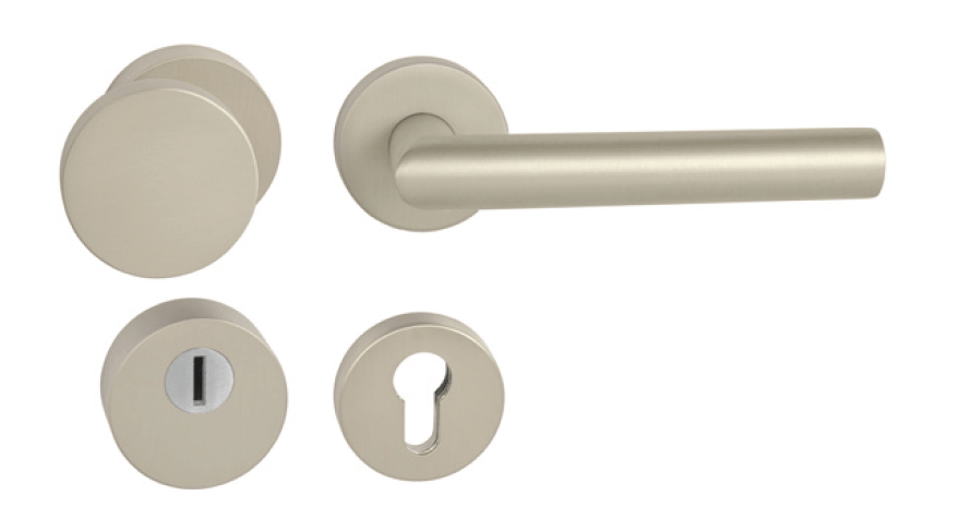 Bezpečnostní kování TI - CUBO/FAVORIT - R NP - Nikl perla (142)