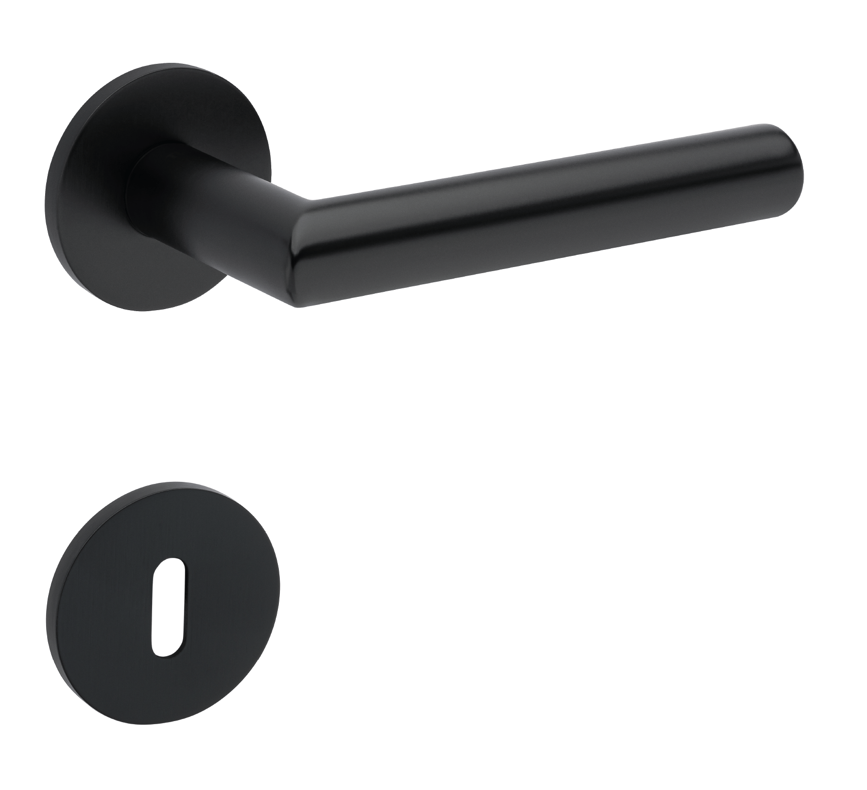 Klika na dveře TI - FAVORIT - R 4152 5S BS - Černá matná (153)