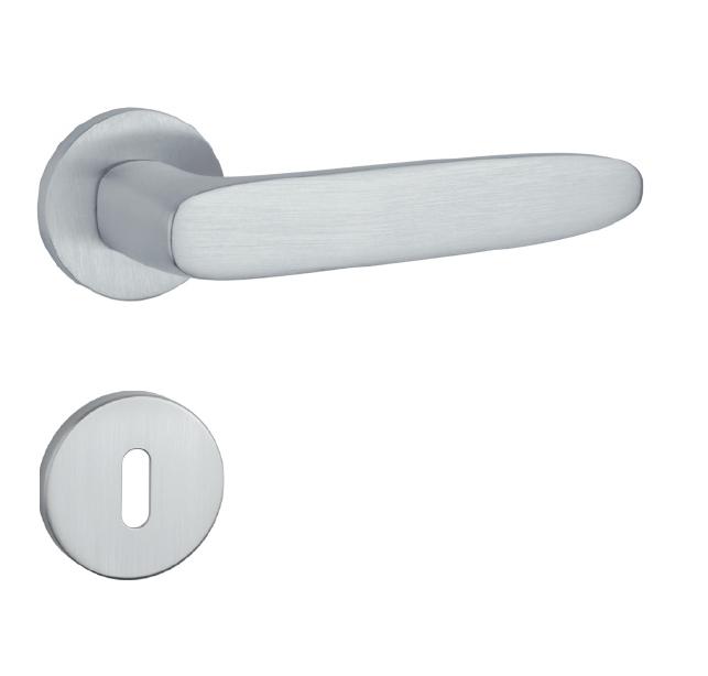 Klika na dveře AS - ROSA - R 7S OCS - Chrom broušený