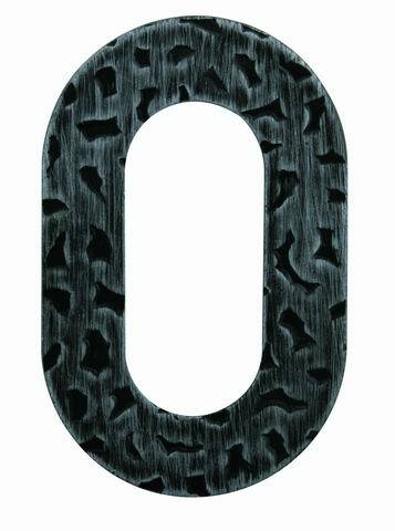 LR - Domovní číslice "0" - 120 mm Černá kovaná