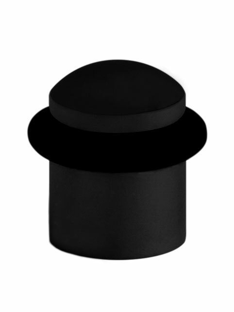 TI - Zarážka dveří oválná - 115 BS - Černá matná (153)