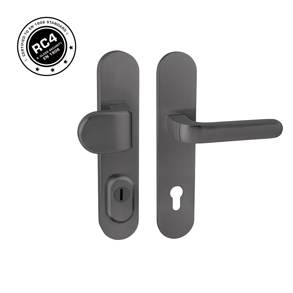 Bezpečnostní kování RC4 MPK - SECURO INOX S01 PLUS - SO M2 TARA T PVD - Titan PVD