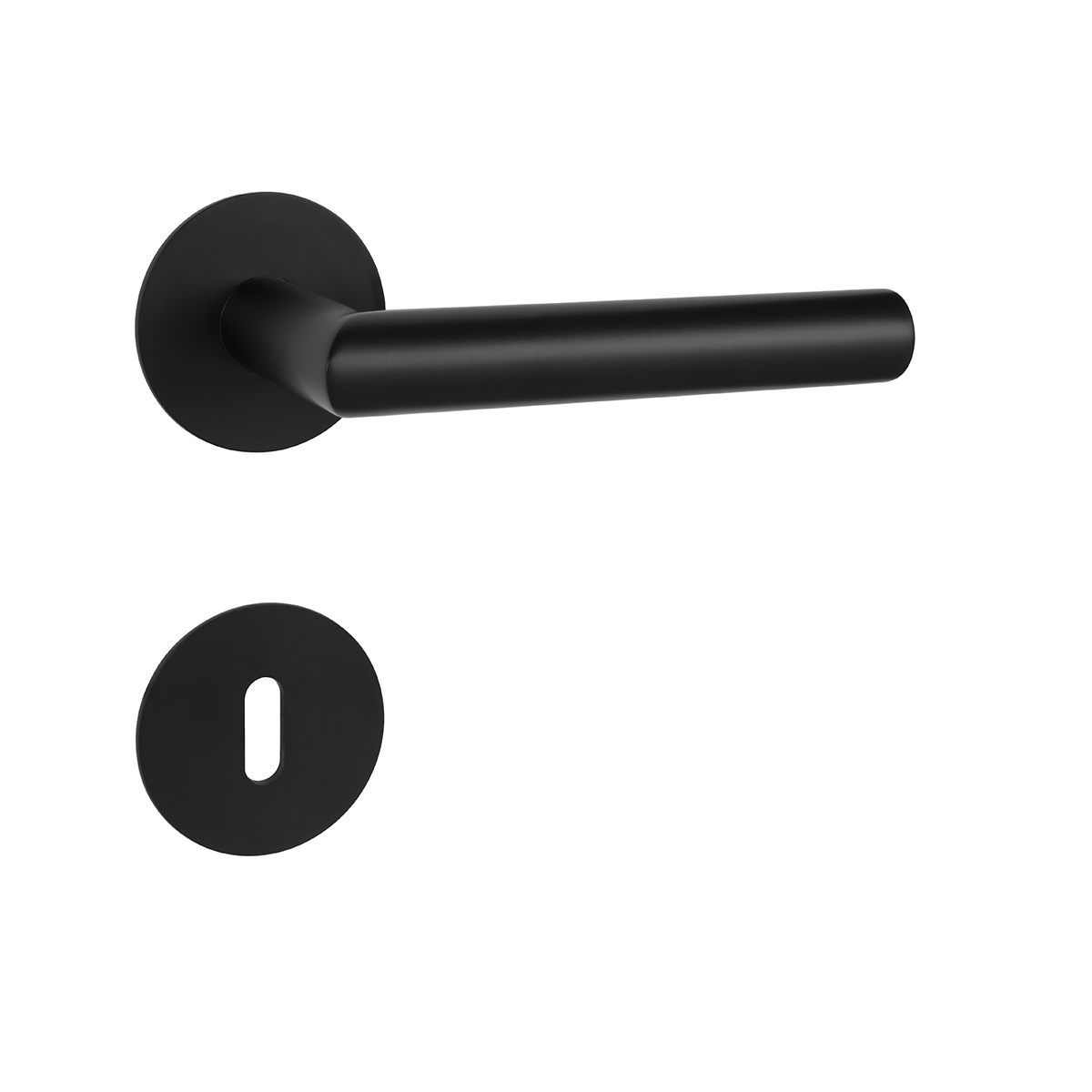 Klika na dveře MP - FAVORIT 22 - R 3SM BS - Černá matná