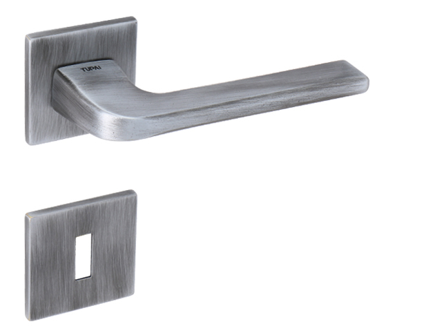 Klika na dveře TI - DARA - HR 4007Q 5S BG - Česaná šedá