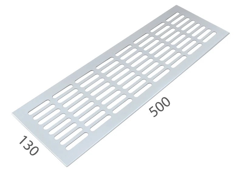SRL - ALFA větrací mřížka šířka 130 x 500 mm Bílá komaxit