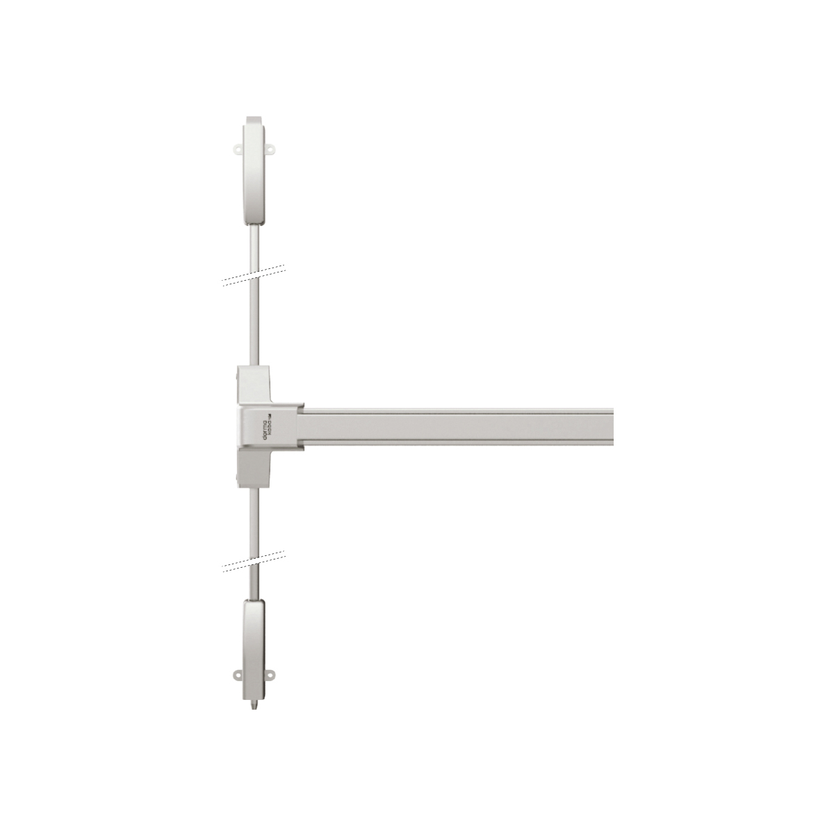 DK - PANIKOVÉ KOVÁNÍ PHB 1202 - 2-bodové zajištění D1/1H-1D BN - Broušená nerez