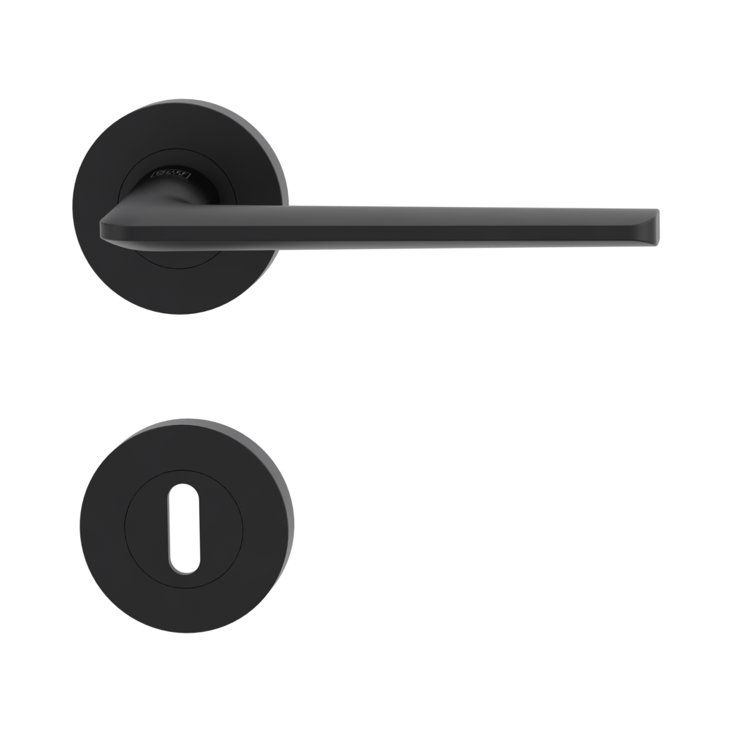 Klika na dveře GK - REMOTE - R Grafit černá (28)