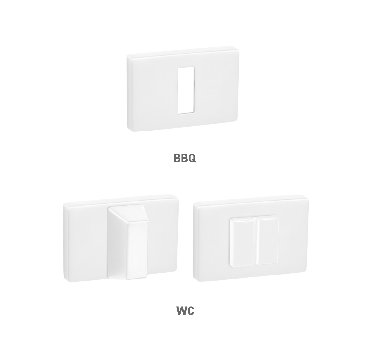 Rozeta ke klice MPK - ROZETA - RT ANITA WS - Bílá matná