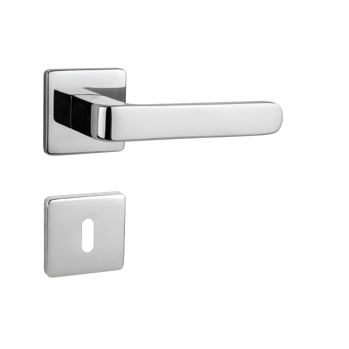 Klika na dveře CB - FEDRA AC11 - HR Chrom lesklý (CR)