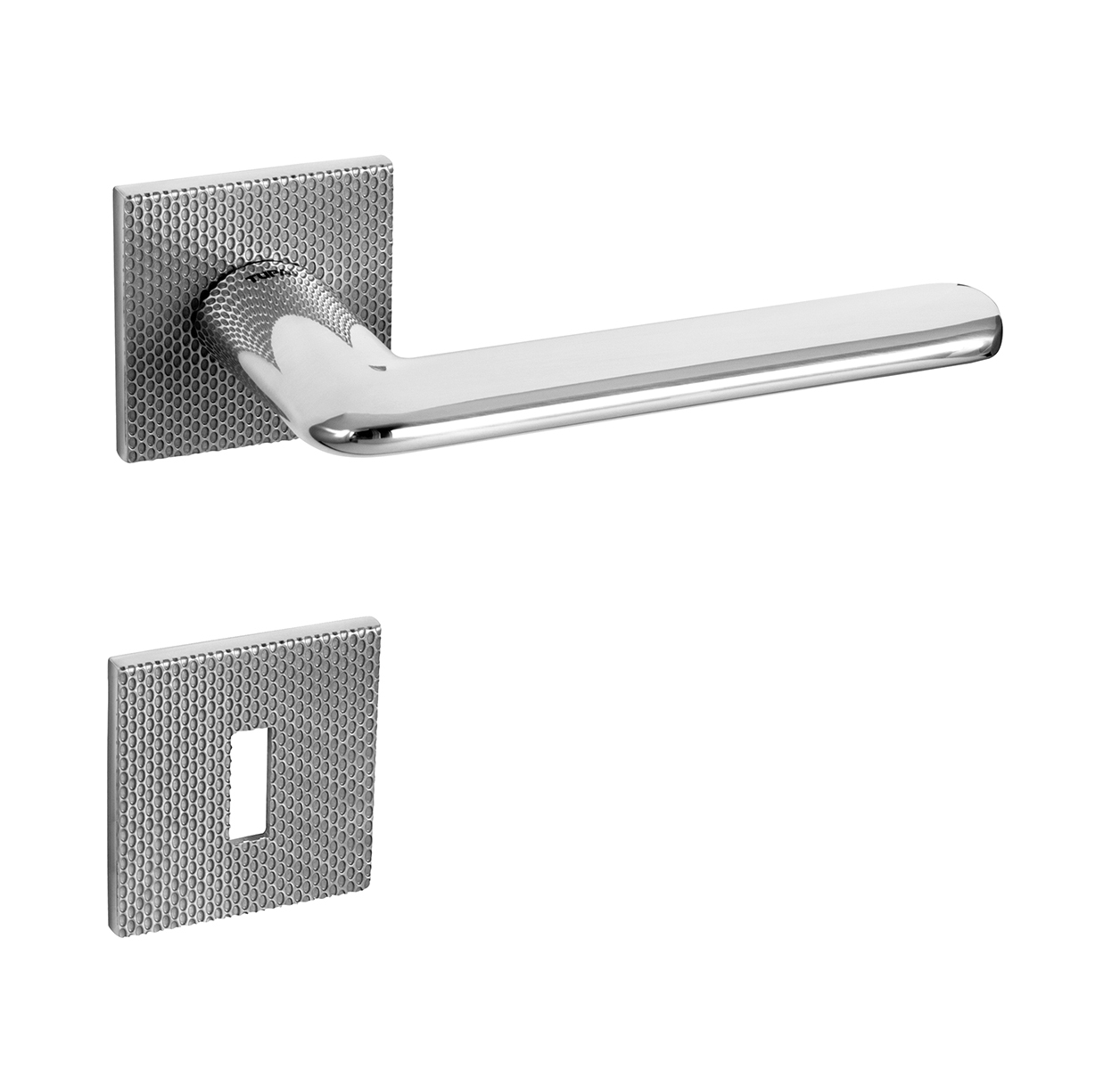 Klika na dveře TI - ELIPTICA - HR 4165 5SQ T2 OC - ​​Chrom lesklý (03)