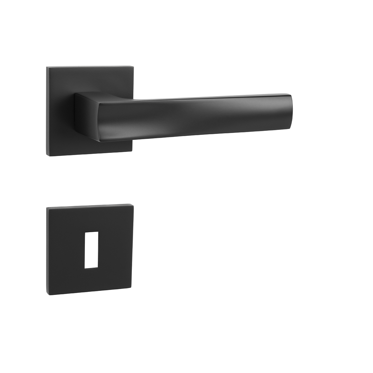 Klika na dveře MP - HOLLY - HR SQ6 BS - Černá matná