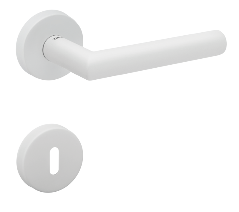 Klika na dveře TI - FAVORIT - R 2002 WS - Bílá matná (152)