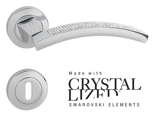 Klika na dveře LI - PROFILY MESH - R OC - ​​Chrom lesklý