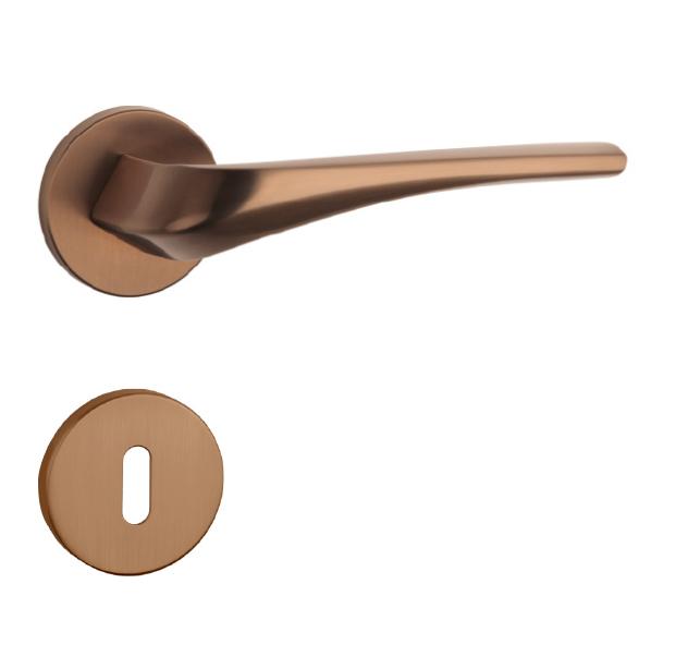 Klika na dveře AS - DALIA - R 7S CUM PVD - Měď matná PVD