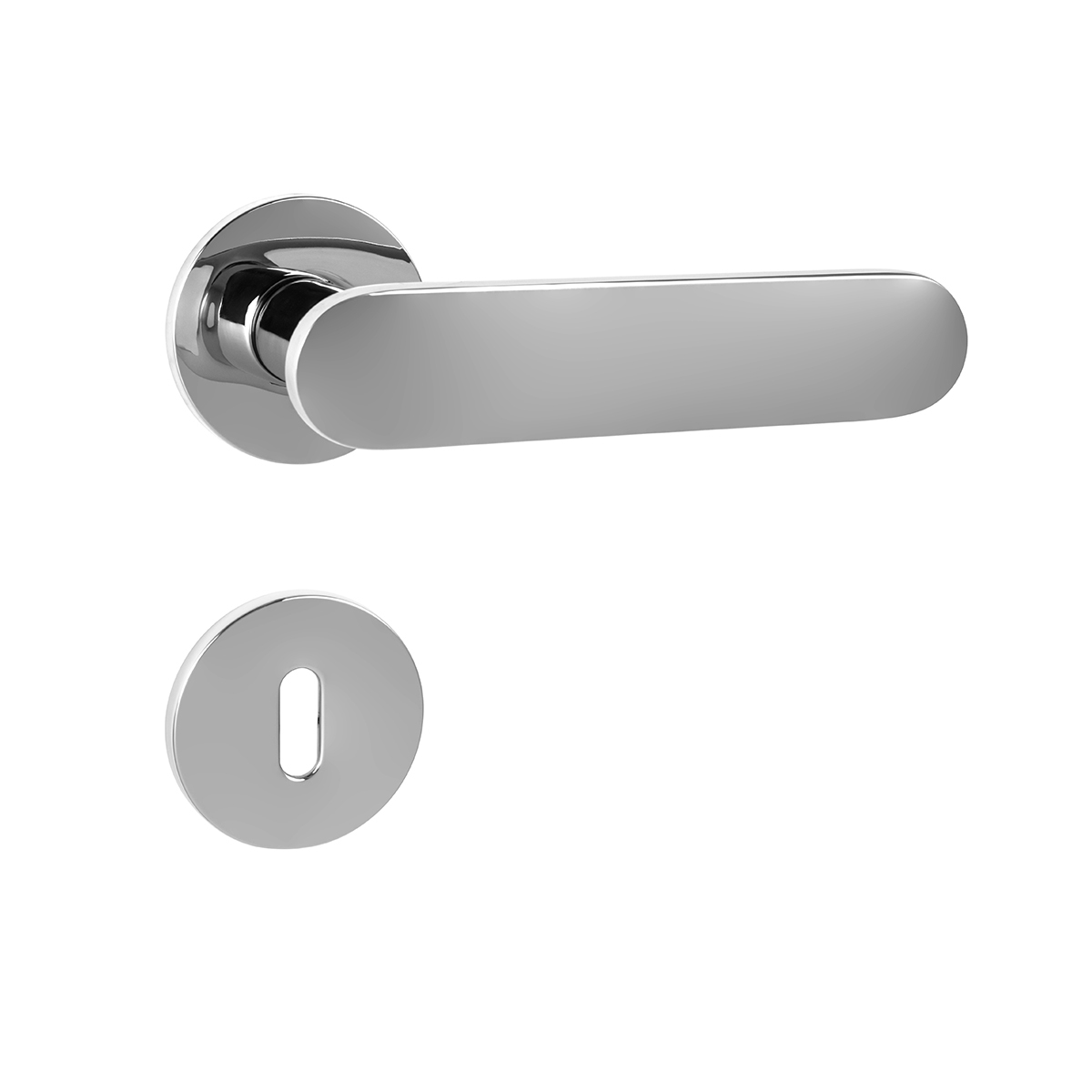 Klika na dveře TI - NELA - R 4006 5S OC - ​​Chrom lesklý (03)