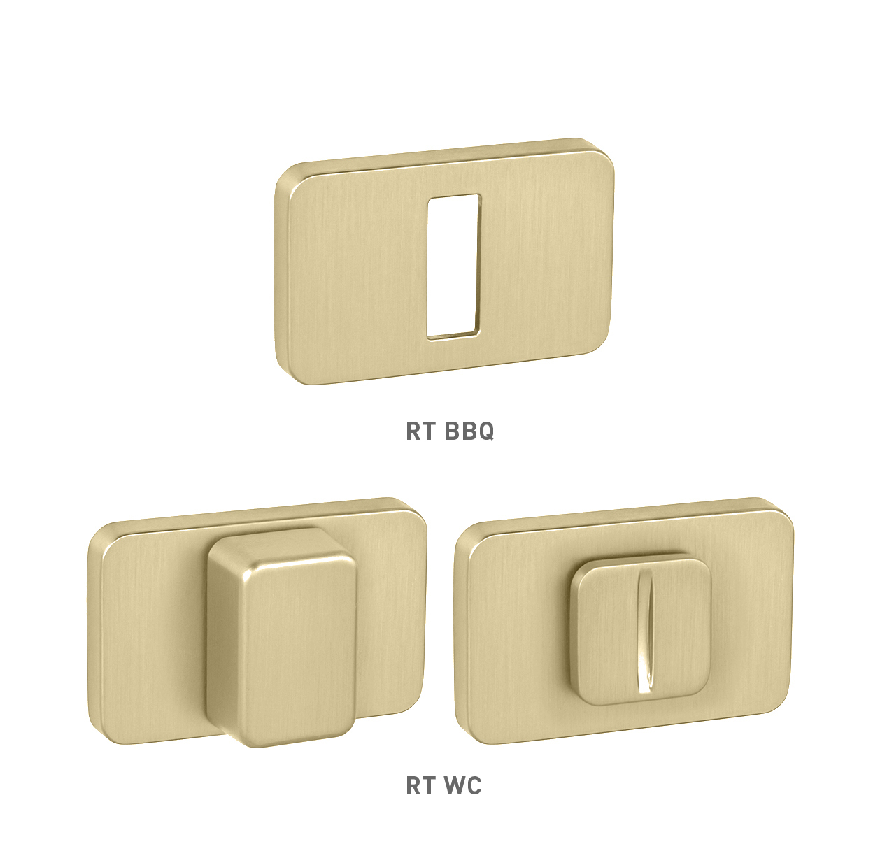 Rozeta ke klice MPK - ROZETA GRANDERA - RT OLS - Mosaz broušená