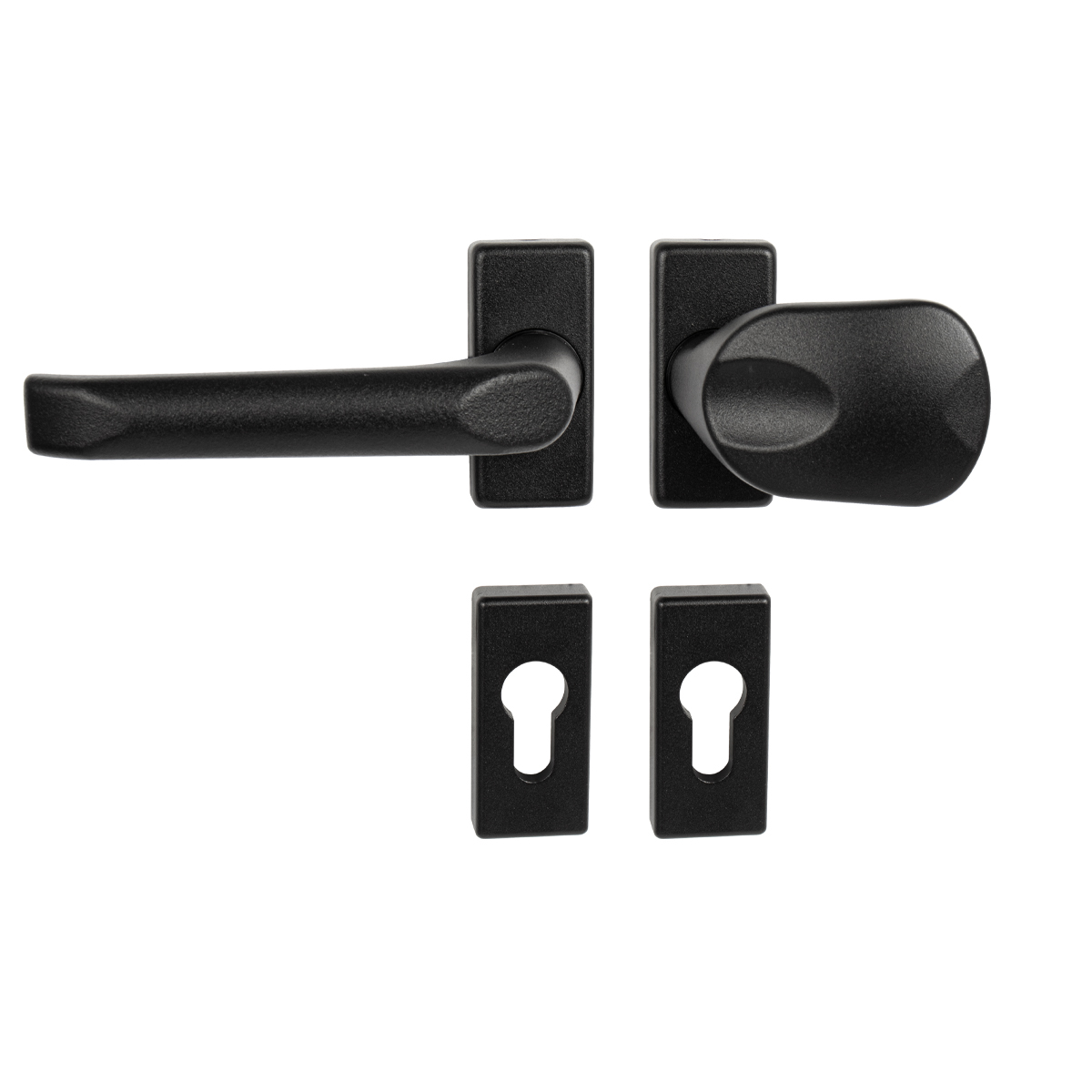 Zpevněné kování WA - FELIX - UR Černá strukturovaná (RAL 9005)