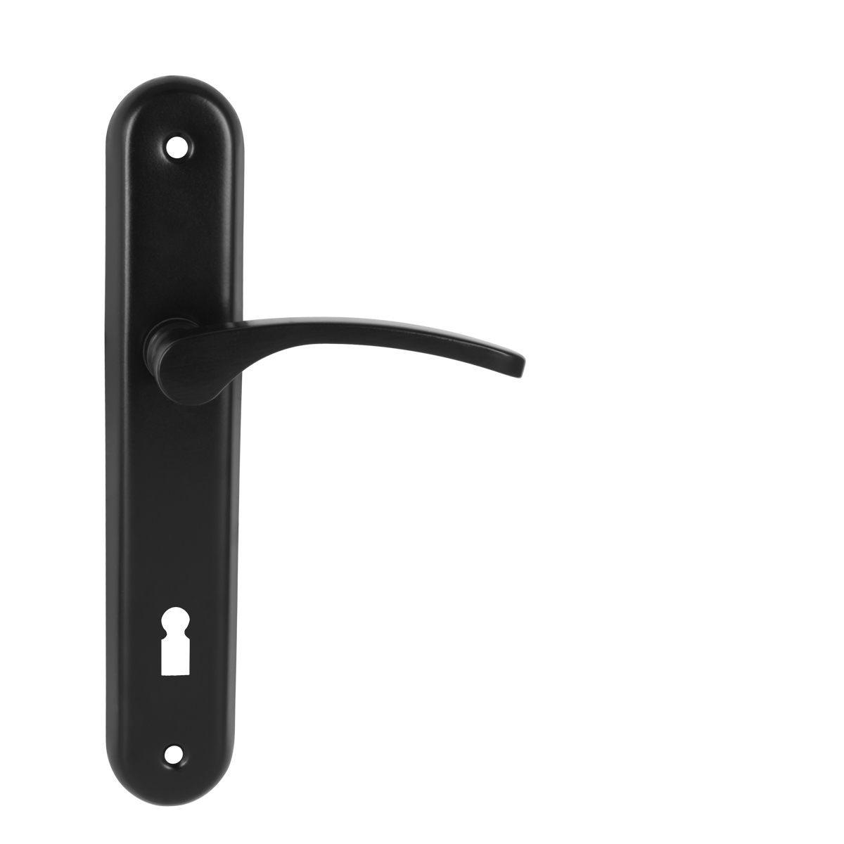 Klika na dveře KE - LAURA - SO Černá matná