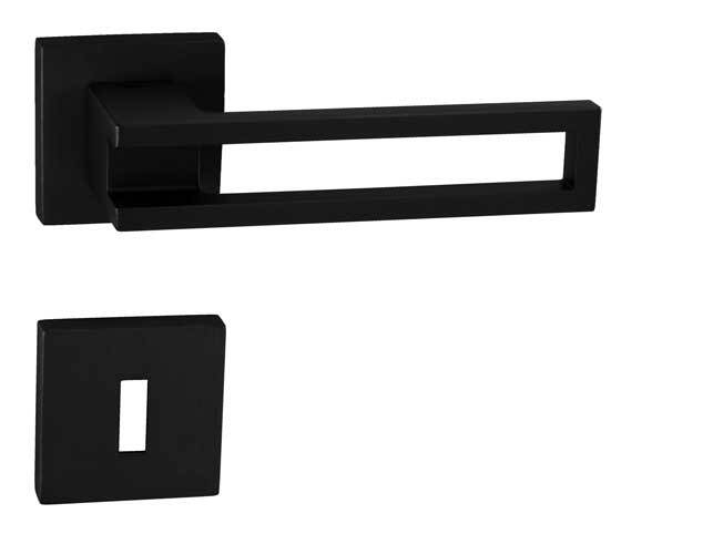 Klika na dveře TI - BURACO 3 - HR 3036Q BS - Černá matná