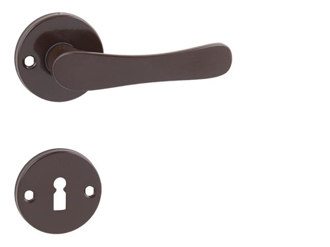 Klika na dveře KE - MICHAELA - R H - Hnědá