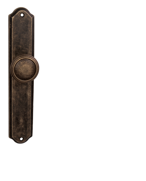 Koule na dveře NI - RAMA - KOULE NA ŠTÍTU OBA - Antik bronz