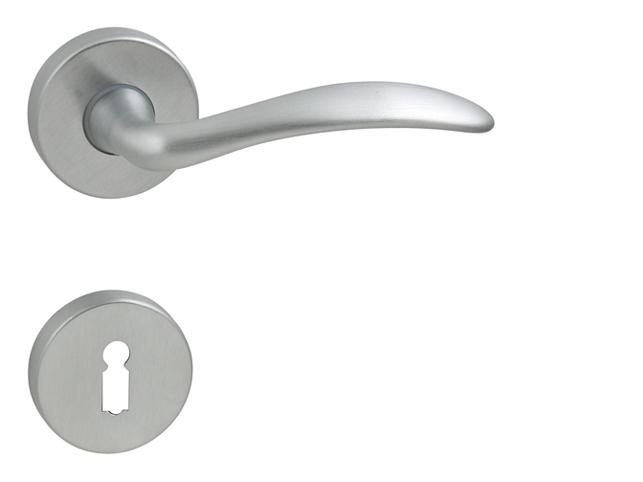 Klika na dveře FO - THEMA - R ECO OCS - Chrom broušený