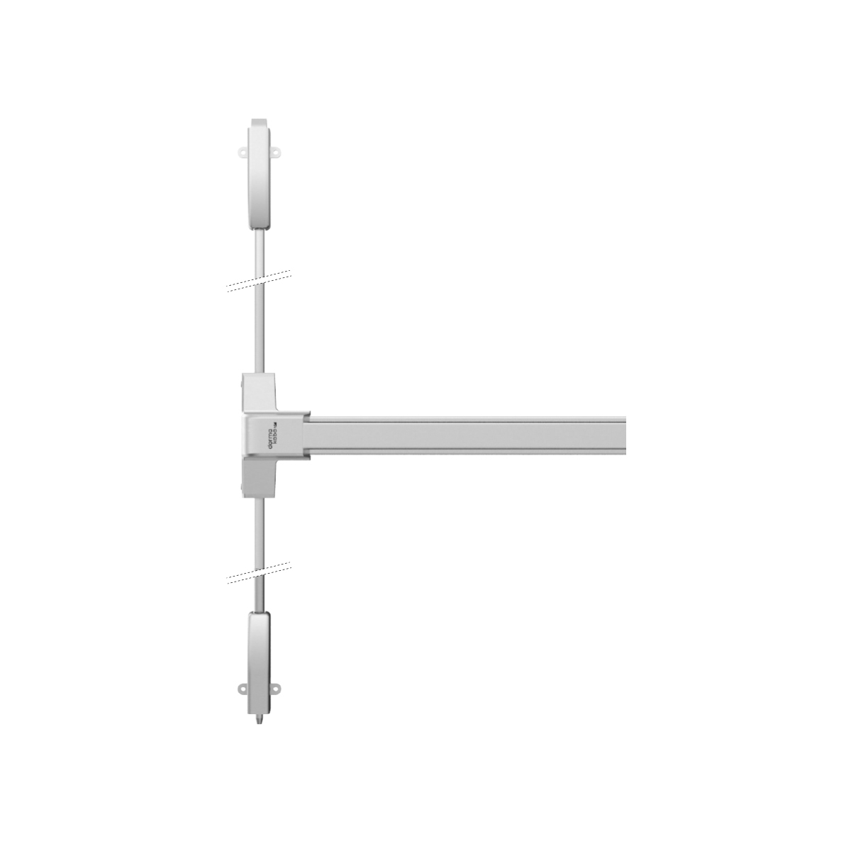 DK - PANIKOVÉ KOVÁNÍ PHB 1202 - 2-bodové zajištění D1/1H-1D Stříbrná