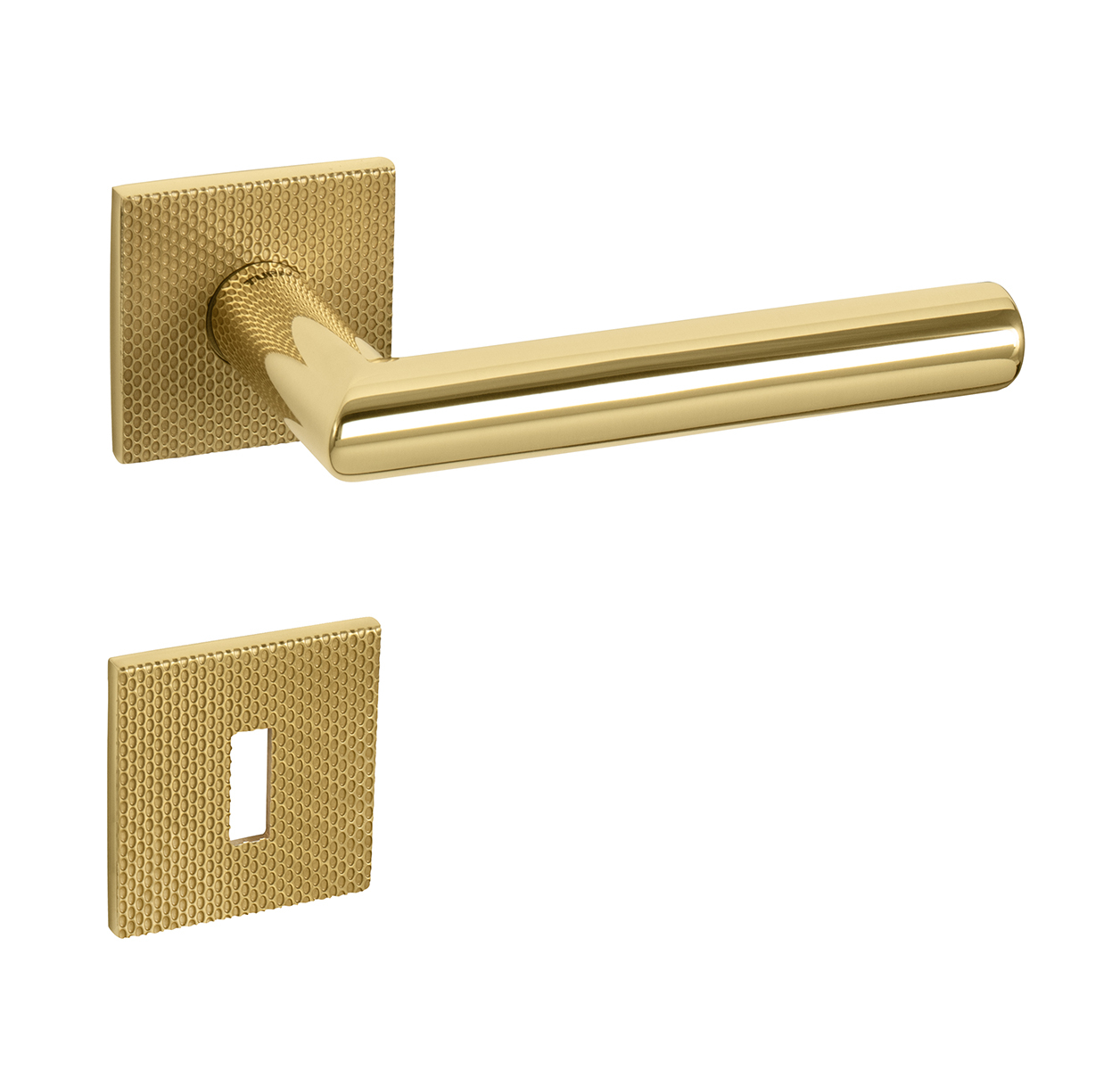 Klika na dveře TI - FAVORIT - HR 4002 5SQ T2 OLV - Mosaz leštěná lakovaná (33)