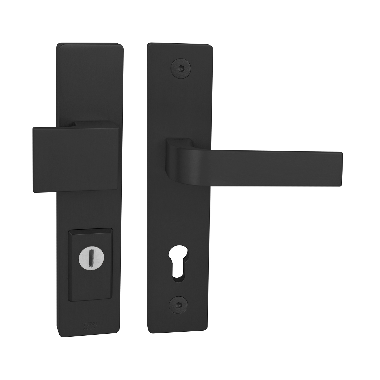 Bezpečnostní kování TI - FORTE PLUS 3214/CINTO 2732 - SH BS - Černá matná (153)